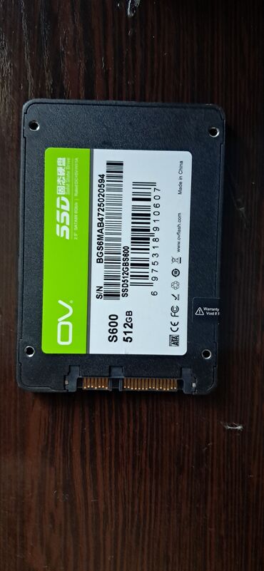 Masaüstü kompüterlər və iş stansiyaları: Daxili SSD disk 512 GB, mSATA, İşlənmiş