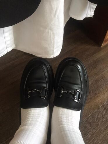 обувь 28 размер: Корейские модные лоферы с круглым носком