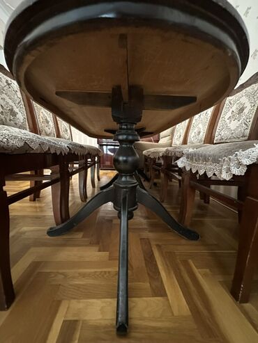 Masa və oturacaq dəstləri: Qonaq otağı üçün, Açılmayan, Oval masa, 8 stul -da lalafo.az — 4 Masa və oturacaq dəstləri: Qonaq otağı üçün, Açılmayan, Oval masa, 8 stul — 4