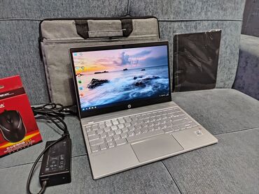 кабель dp: Ноутбук, HP, 8 ГБ ОЗУ, Intel Core i5, 13.3 ", Б/у, Для работы, учебы, память NVMe SSD
