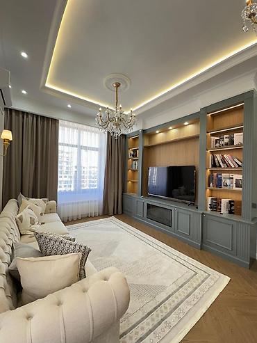 квартиры беловодское: 2 комнаты, 75 м², Асанбай мкр Элитка, 9 этаж, Дизайнерский ремонт — 1