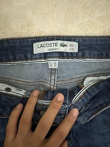 Джинсы: Мужские джинсы, Lacoste, Б/у, цвет - Синий — 2