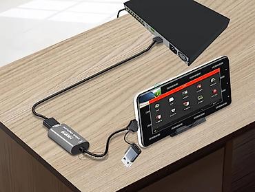 Техника и электроника: Переходник с HDMI на Tipe-c и USB. Можно подключать к DVR-NVR напрямую — 1