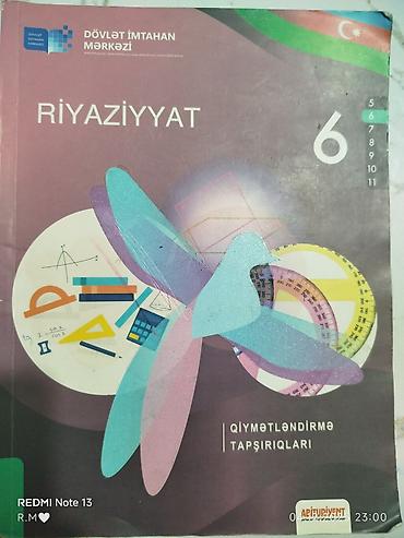 Məhsul: Riyaziyyat – 6 (Qiymətləndirmə Tapşırıqları) kitabı Təsvir: -