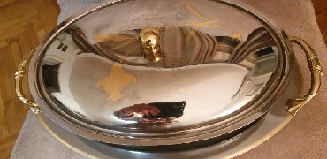 Ostalo posuđe: COIN CASA-STAKLENA CINIJA SA POKLOPCEM I POSLUZAVNIKOM-MADE IN ITALY — 4