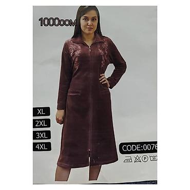 Домашние костюмы: Женские халаты Велюровые халат Тёплые халаты Модные халаты Одежда — 5