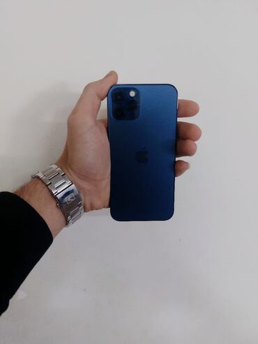 12 pro dubai: IPhone 12 Pro, 128 GB, Blue Titanium, Barmaq izi, Face ID