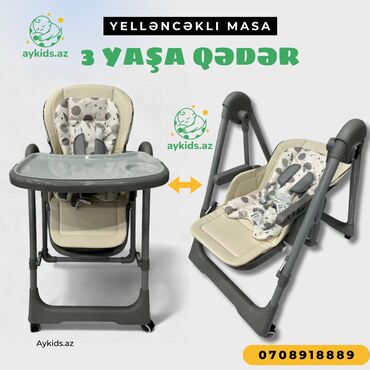 Yemək masaları, oturacaqları: 💚 burbay 2-si 1-də yelləncəkli yemək masası 💚 ən sevilən model artıq