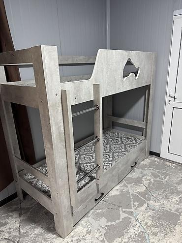 Детские односпальные кровати: Двухъярусная детская кровать, Новый, ЛДСП — 8
