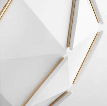 Stilski lusteri: Moderan viseći luster – geometrijski dizajn, bela mat - Tip — 10