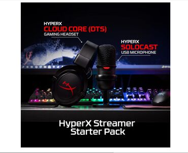 Колонки для ПК и ноутбуков: HyperX Streamer Starter Pack СОДЕРЖАНИЕ: Комплект поставки Наушники — 6