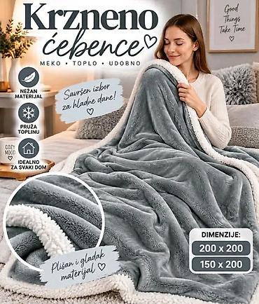ram 30x40: Ušuškajte se u mekoću i toplinu! ✨ Krzneno ćebence od izuzetno mekanog — 10