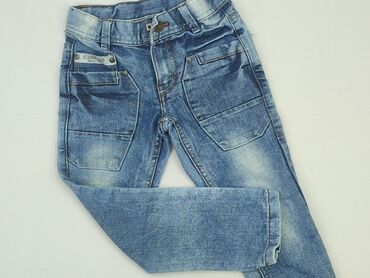 jeansy z wysokim stanem boyfriend: Jeans, 4-5 years, 110, condition - Good