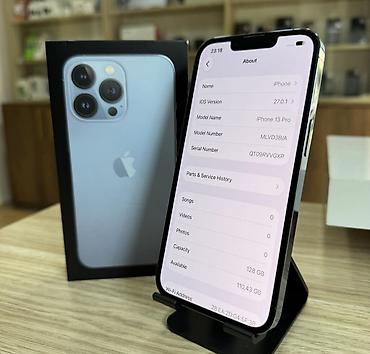 iphone 11 100$: IPhone 13 Pro, 128 GB, Sierra Blue, Zəmanət, Simsiz şarj, Face ID — 3