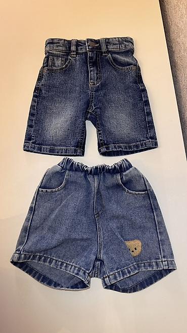 Uşaq üçün cins şortiklər – 2 ədəd dəst - Material: klassik denim
