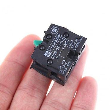 za ugaonu garnituru: Pomoćni kontakt blok za taster/prekidač – Techpushbutton ZB2-BE101C — 1