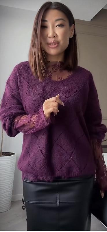 кофта вязаная: Кардиган, Пряжа, Средняя модель, Осень-весна, Вязаная модель — 5
