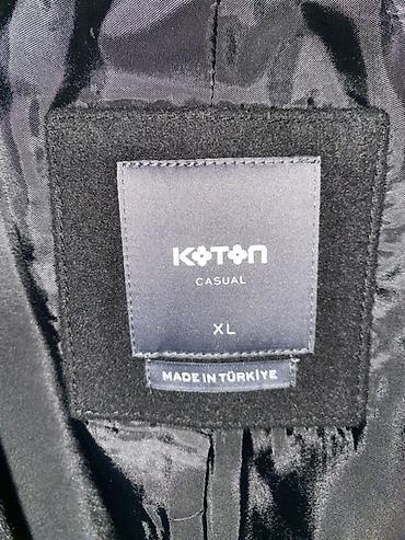 Koton kişi palto – Casual xətt - Ölçü: XL - Rəng: qara - Model: 2