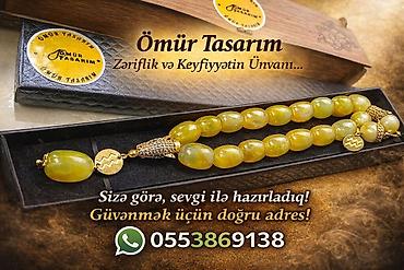 медаль: Ömür Tasarım – Zəriflik və Keyfiyyətin Ünvanı Məhsul: Dizayn təsbeh — 1
