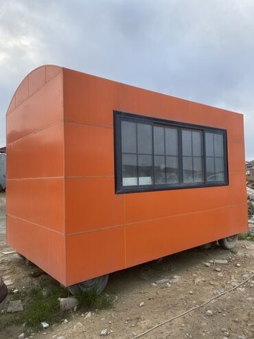 Ticarət tərəziləri: Portativ ticarət köşkü / modul konteyner - Rəng: parlaq narıncı