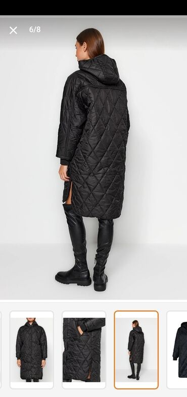 Kurtkalar: Qadın üçün qara kurtka. Ölçüsü səhv gəldiyi üçün satılır. S-38 bədən — 6