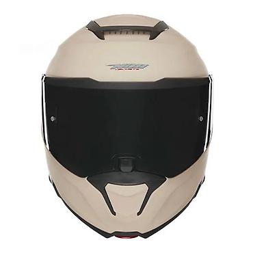 Oprema za bicikliste: Integralna motoristička kaciga – bež mat - Tip: integralna — 4