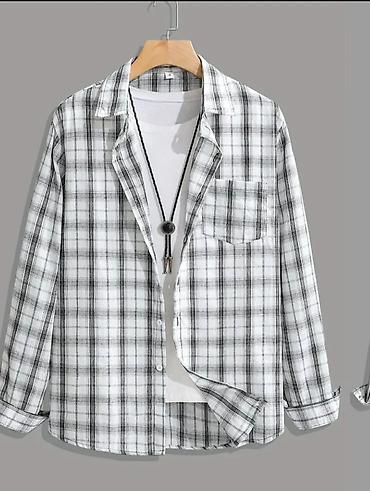 Košulje: Muška karirana košulja, vel. 5 XL, dugih rukava - Dizajn: klasična — 1