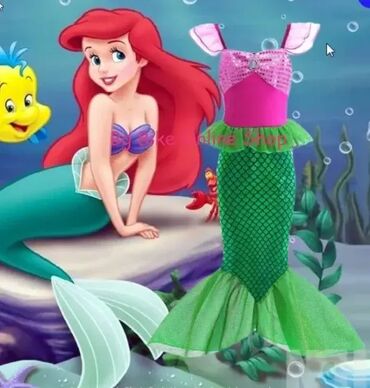 Kostimi za maskenbal: NOVO NOVI Kostimi za decu mala sirena Arijel Ariel decija haljina. U — 1