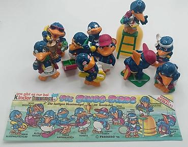 vintage canta: Kinder Surprise Bingo Birds Tennis Club Komplekti + Original Vərəq | — 1