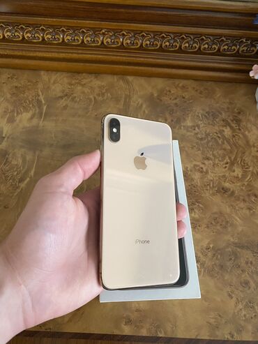 iphone x s max ikinci el: IPhone Xs Max, 256 GB, Qızılı, Zəmanət, Barmaq izi, Simsiz şarj