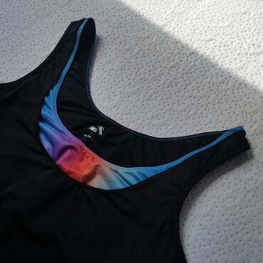 atlet majice za teretanu: L (EU 40), Single-colored, Print, color - Black