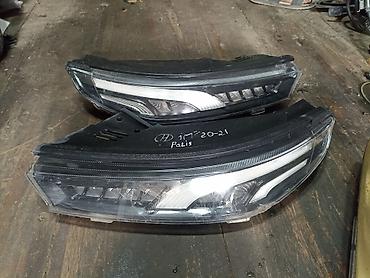 e34 4 4: Комплект передних фар Hyundai 2021 г., Б/у, Оригинал, Корея — 1