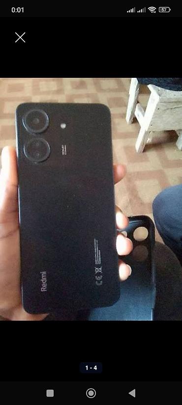 Redmi 13C, 128 GB, rəng - Qara, Sensor, Barmaq izi, İki sim kartlı