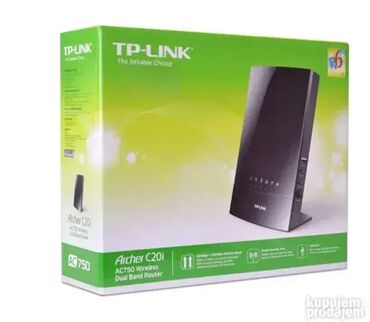 Modemi, ruteri i mrežni uređaji: *** AKCIJA *** #2273 TP-Link Archer C20i Wi-Fi Ruter; Bežični — 5