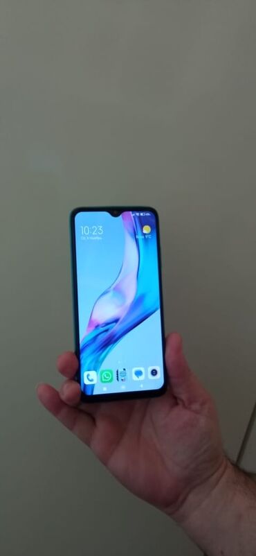 telefon qiymetleri: Xiaomi Redmi 9T, 64 ГБ, цвет - Зеленый, 
 Сенсорный, Отпечаток пальца, Две SIM карты