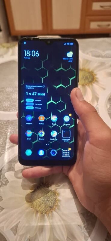Redmi: Redmi, Redmi Note 7, Б/у, 32 ГБ, цвет - Голубой, 2 SIM
