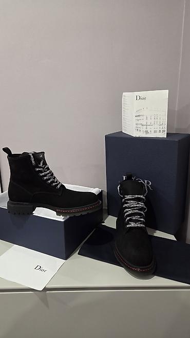 духи dior: Мужские ботинки, 43, Dior, Новый, цвет - Черный, Бесплатная доставка — 4