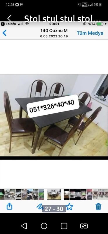 Masa və oturacaq dəstləri: Masa ve oturacaq destleri stol stul Stol stul stul stol oturacaq — 25