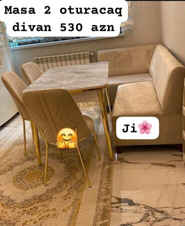 sdolar: Künc divan və masa desti yeni