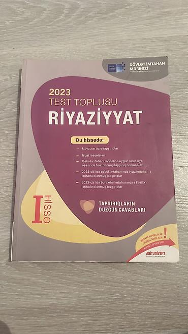 turk kitabları: Riyaziyyat 1,2 hisse toplu — 1