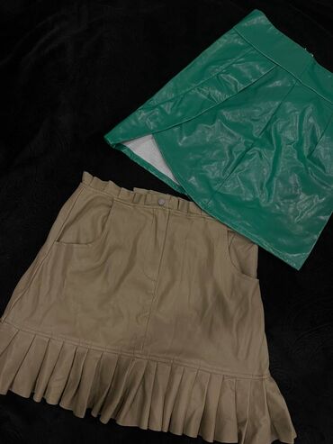 Костюмы: Мини Юбка, Bershka, Кожа, L (EU 40)