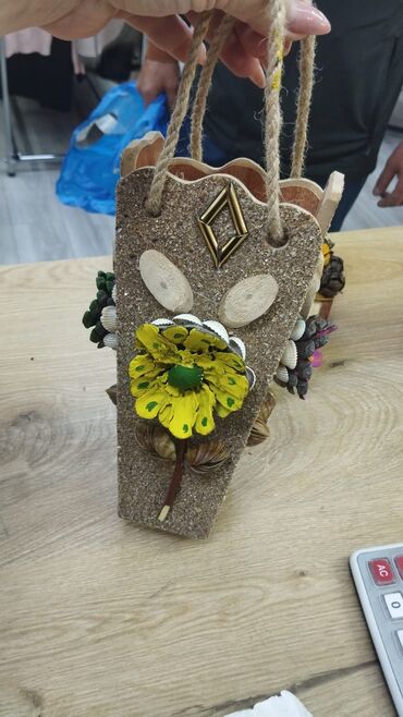 Şəkillər, tablolar: Məhsul: Dekorativ əl işləri – divar asılqanları - Material: təbii — 12