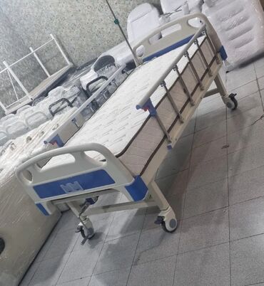 Tibbi çarpayılar: Mexaniki tənzimlənən xəstəxana çarpayısı - 1 mötərizəli krank — 4