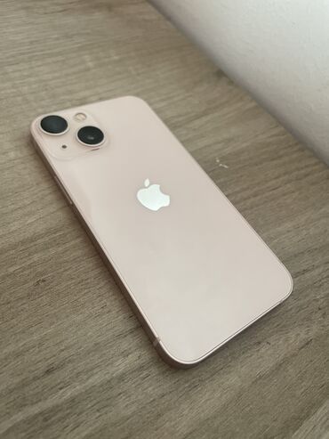sinjaja mini: IPhone 13 mini, Б/у, 128 ГБ, Розовый, Защитное стекло, Чехол, 83 %