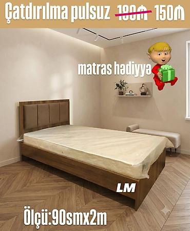 mebel bərpası: Tək nəfərlik çarpayı – 90x200 sm ölçüdə. Sadə və zövqlü dizayna — 6