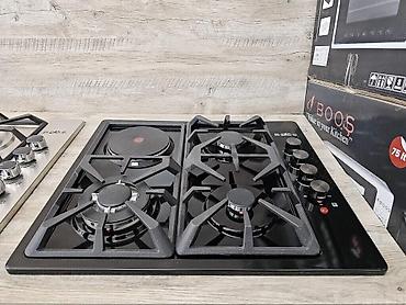 Комбинированные плиты: Qaz plitəsi "BOOŞ" Qaz plitəsi BOOŞ Model: GSN4S14 Rengi: Qara Emal — 5