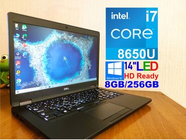 русификация бортовых компьютеров: Ноутбук, Dell, 8 ГБ ОЗУ, Intel Core i7, 14 ", Б/у, Для несложных задач, память SSD