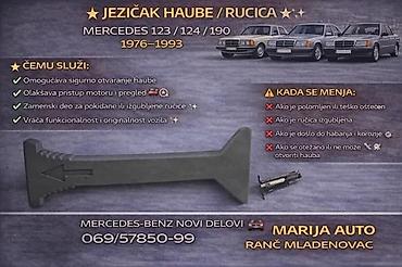 MERCEDES JEZICAK HAUBE RUCICA ZA OTVARANJE HAUBE | jezicak haube