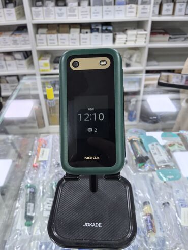 аккумулятор на телефон флай: Nokia 2760 Flip, цвет - Зеленый, Кнопочный