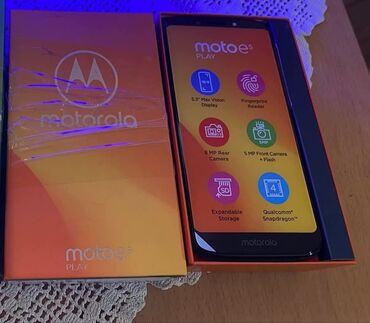 turbo punjac za mobilni: Motorola Moto E5 Play, 16 GB, bоја - Narandžasta, Otisak prsta, Bežični punjač